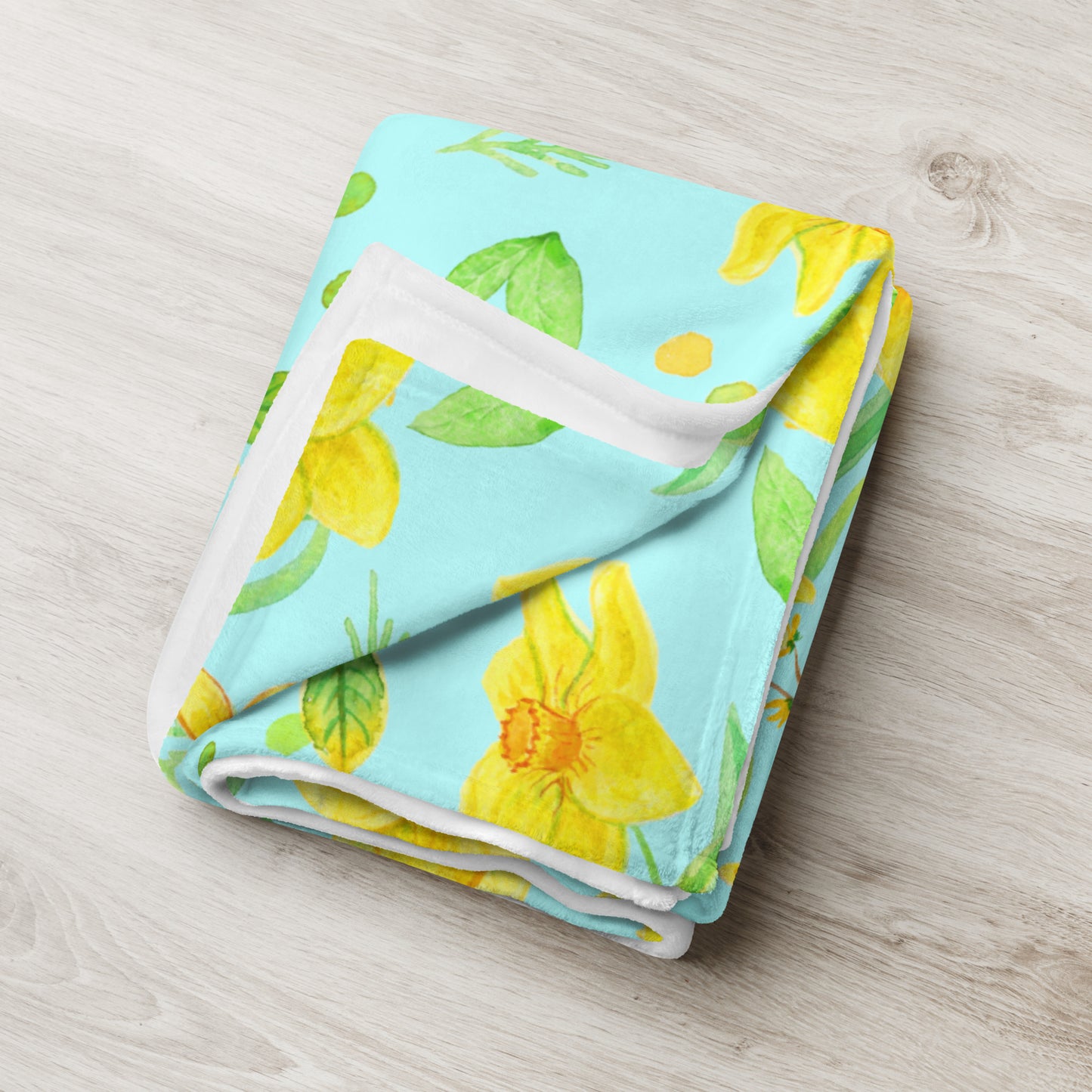 Daffodil Garden Throw Blanket