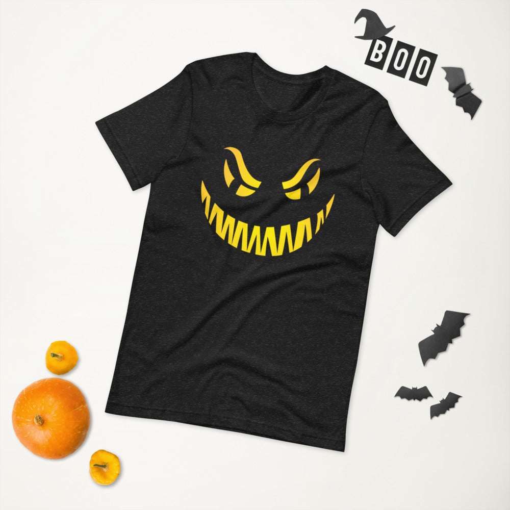 Spooky Pumpkin Face Unisex t-shirt - Adult Size