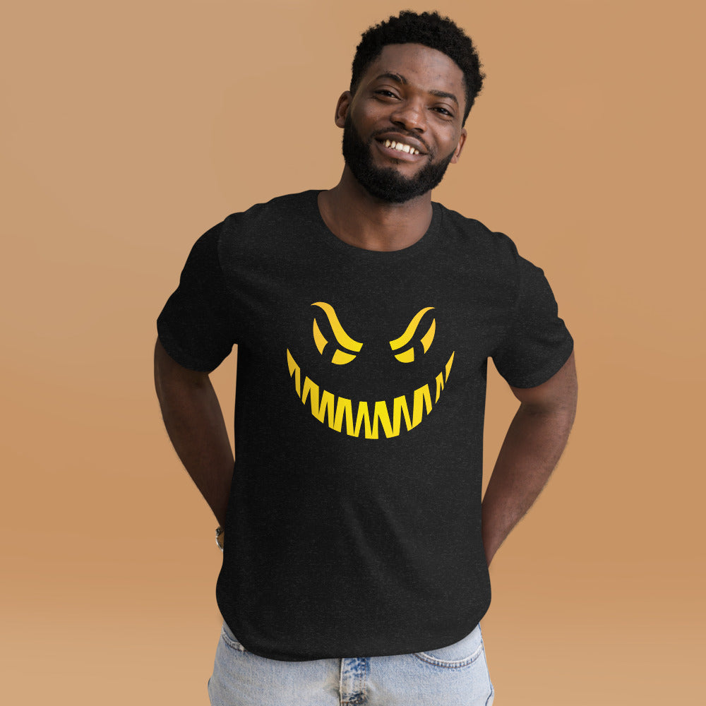 Spooky Pumpkin Face Unisex t-shirt - Adult Size