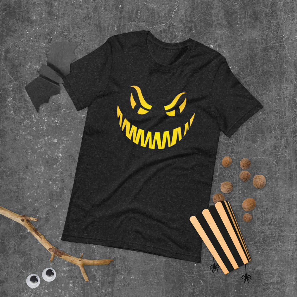 Spooky Pumpkin Face Unisex t-shirt - Adult Size