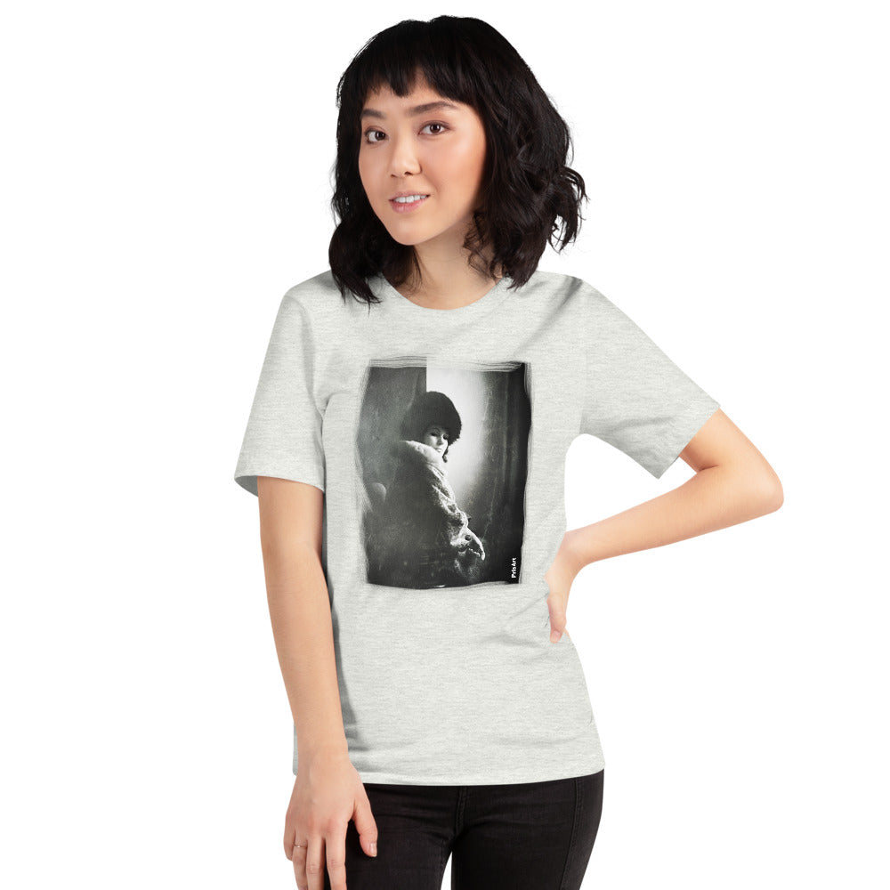Mysterious Woman Vintage Photo - Short-Sleeve Unisex T-Shirt