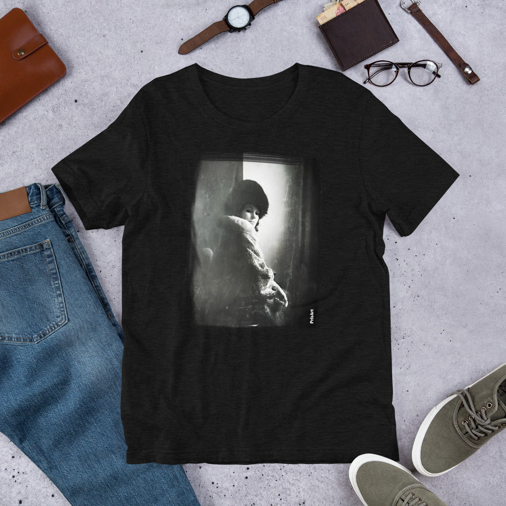 Mysterious Woman Vintage Photo - Short-Sleeve Unisex T-Shirt