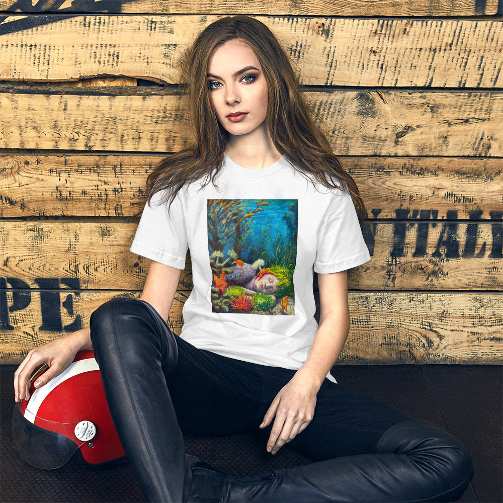 Amphitrite Sleeps design - Short-Sleeve Unisex T-Shirt