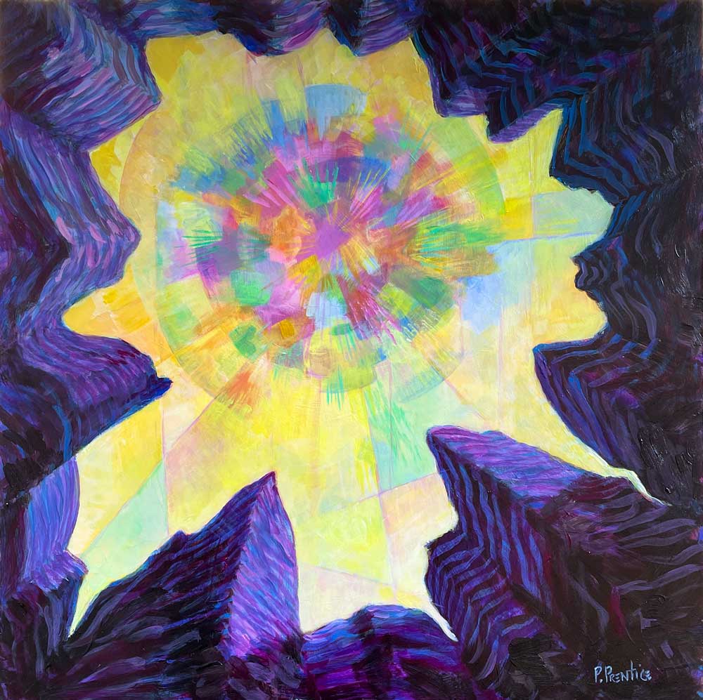 Abstract painting by Priscilla Prentice