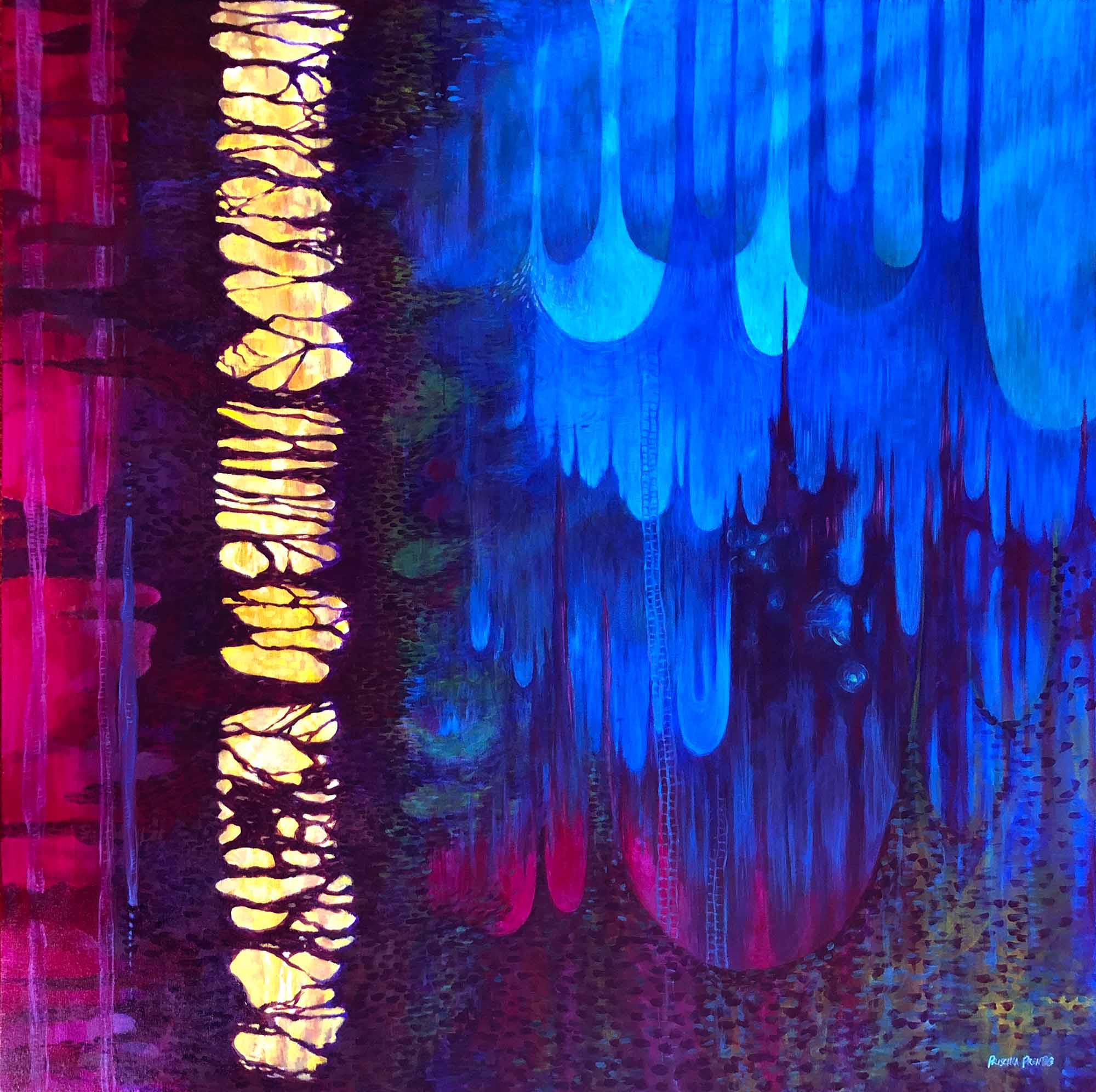 Abstract painting by Priscilla Prentice