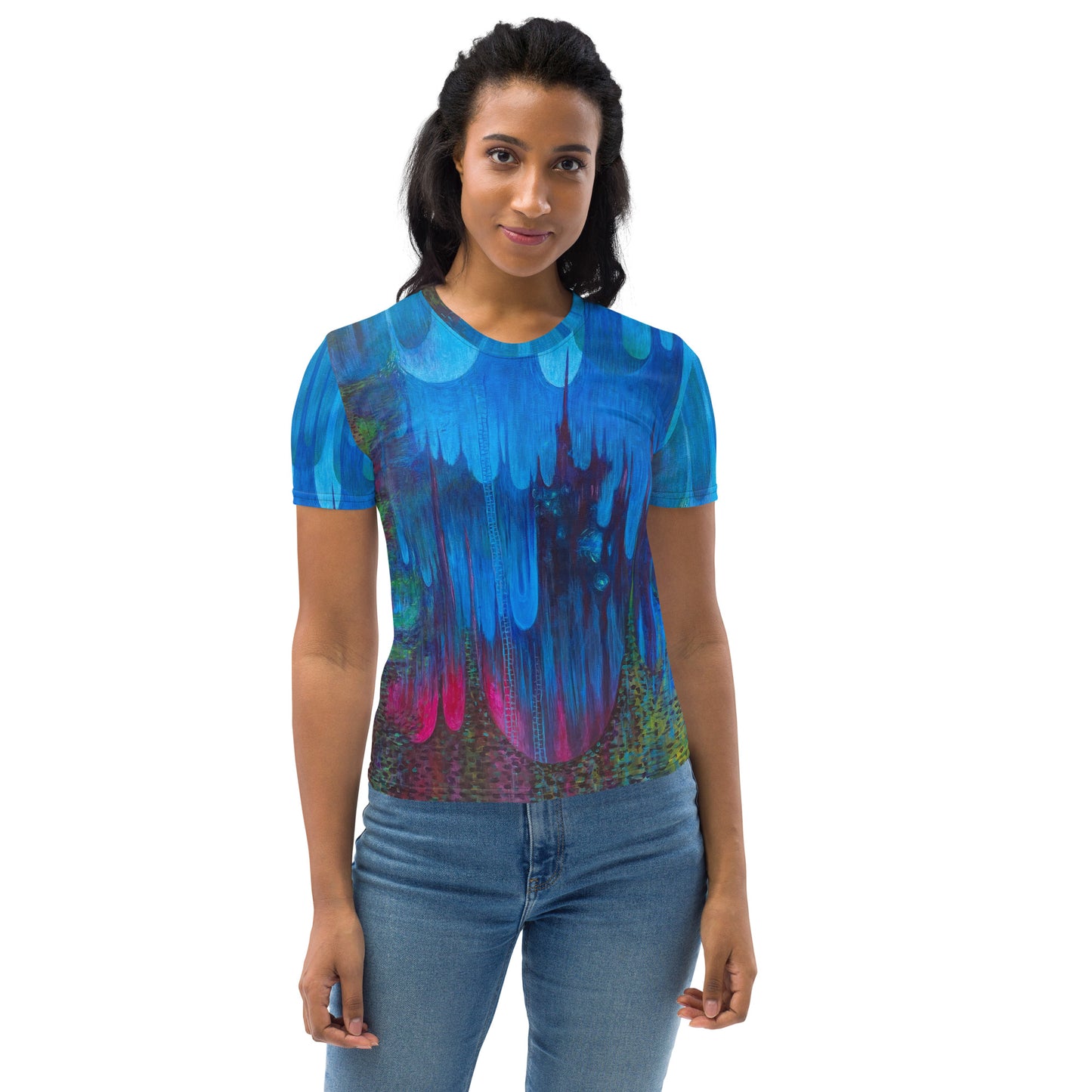 Blue Surreal Worlds - Women's T-shirt