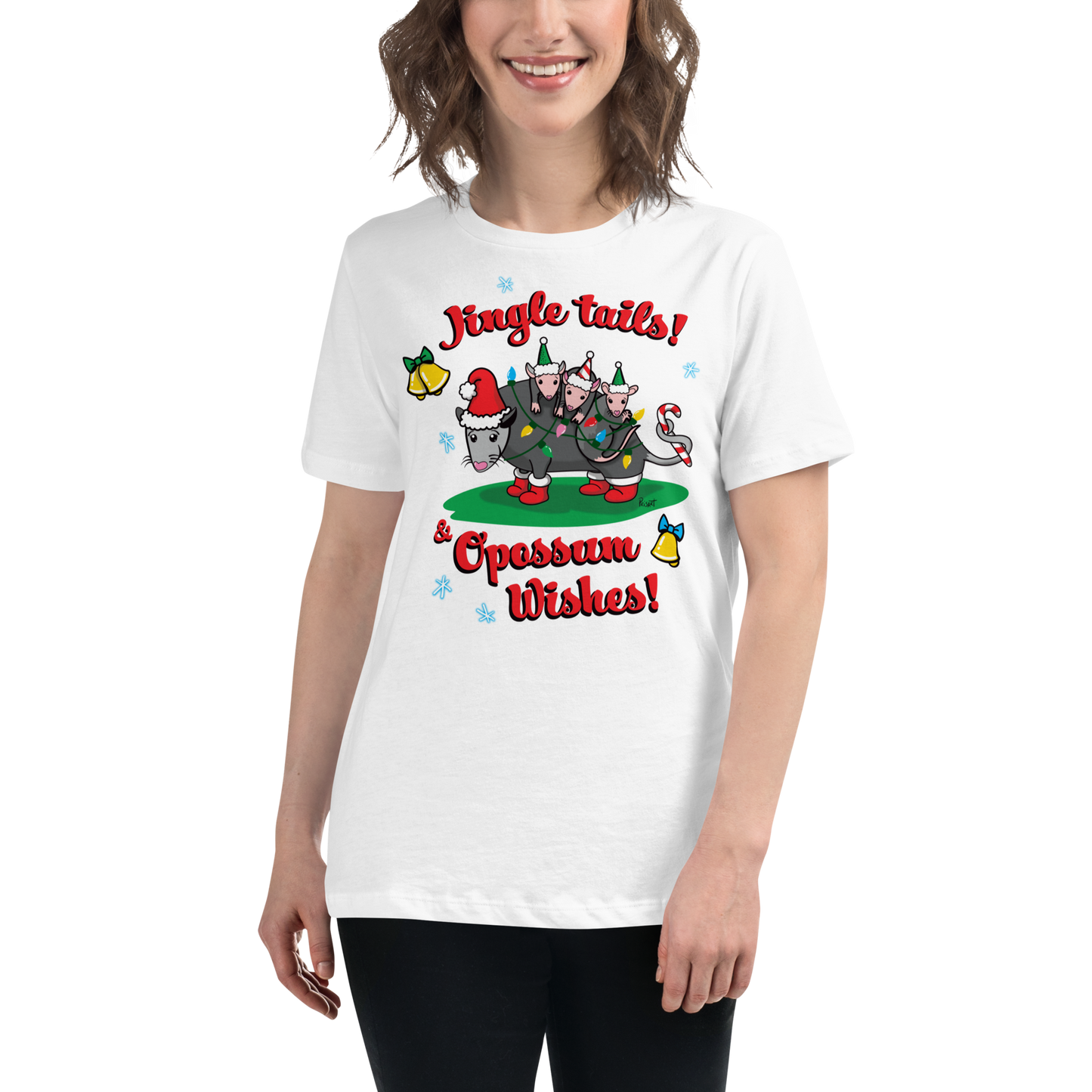 Jingle Tails Possum Shirt - Women's Relaxed T-Shirt