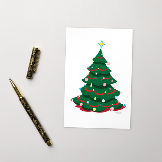 Christmas tree design Postcard