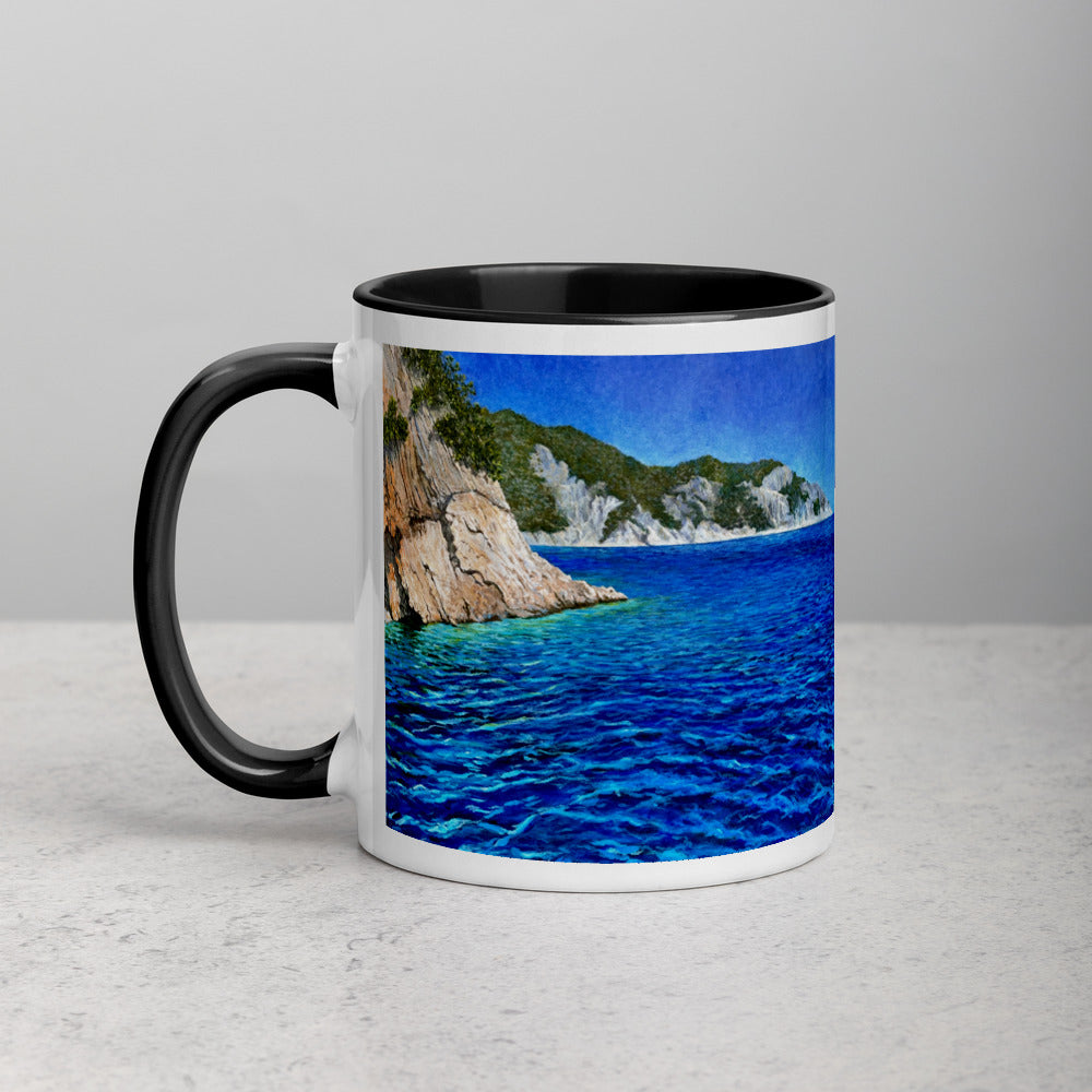 Wish I Was In Greece - Mug with Color Inside