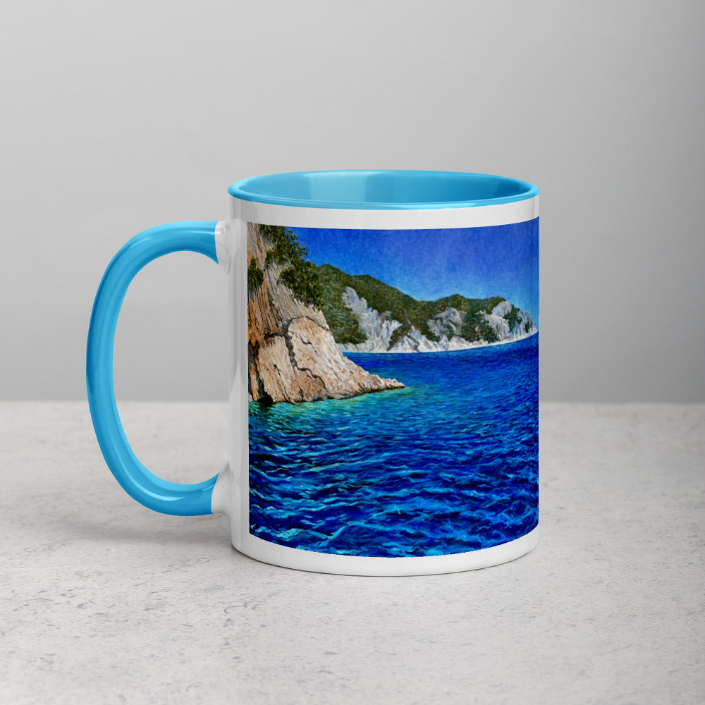 Wish I Was In Greece - Mug with Color Inside