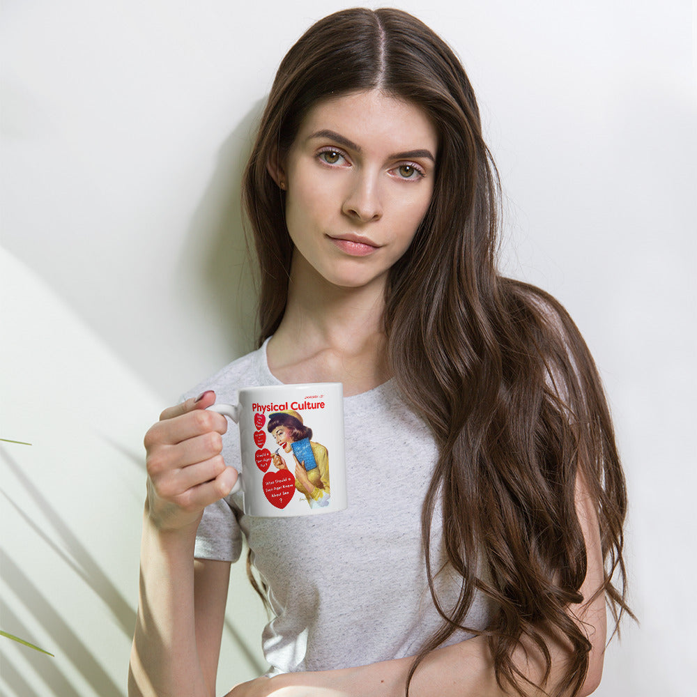 Physical Culture Magazine Cover - White glossy mug
